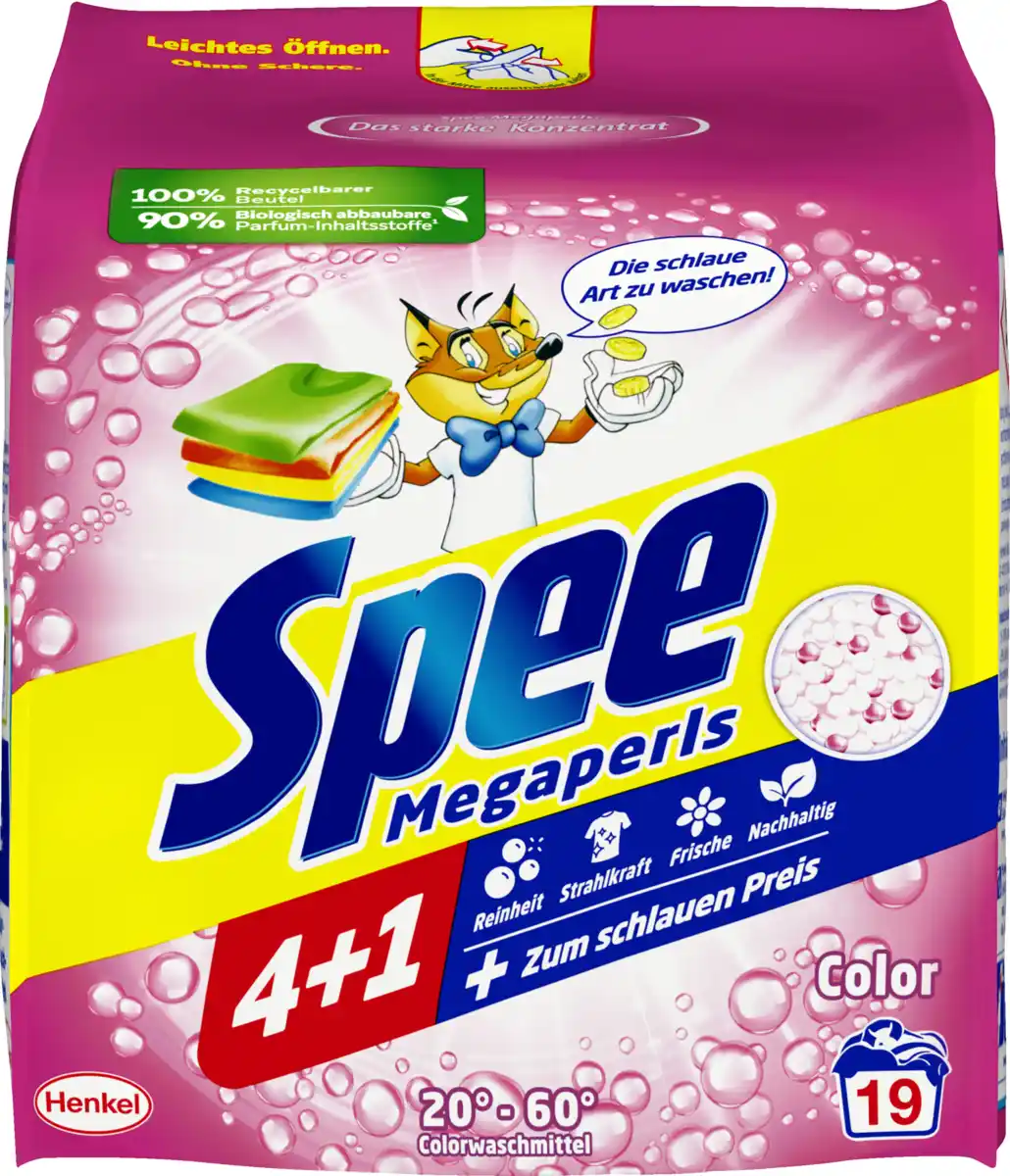 Bild 2 von Spee 4in1 Colorwaschmittel Megaperls 19 WL