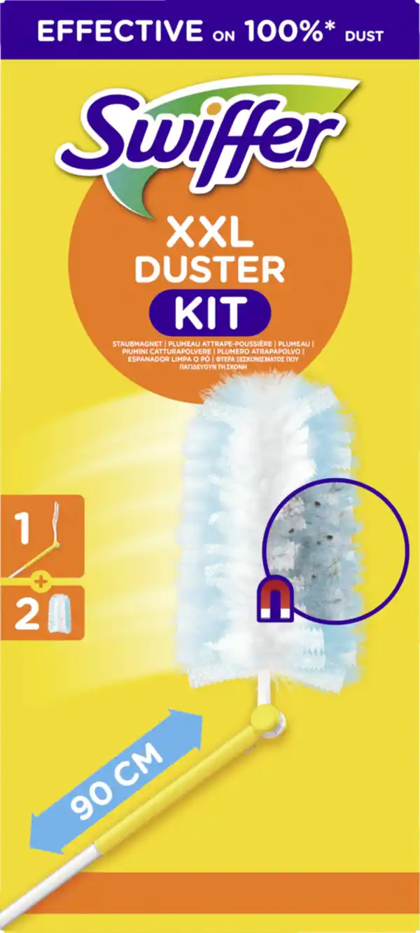 Bild 1 von Swiffer XXL Duster Staubmagnet Kit (Griff + 2 Tücher)