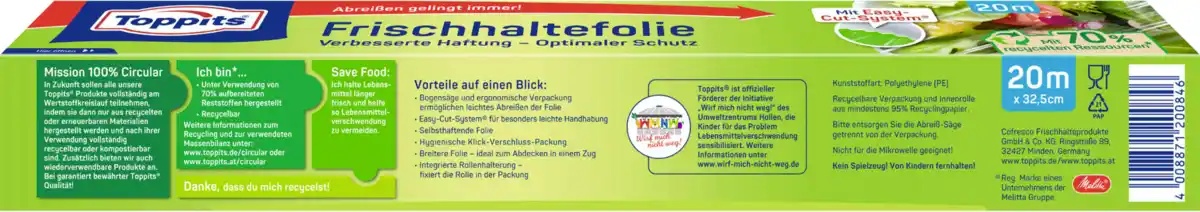 Bild 2 von Toppits Frischhaltefolie, 20 m