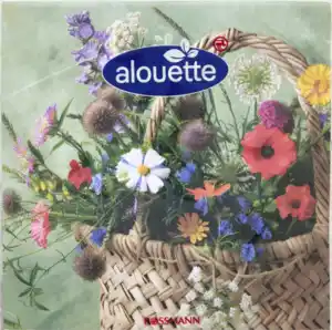 alouette Serviette Blumenkorb