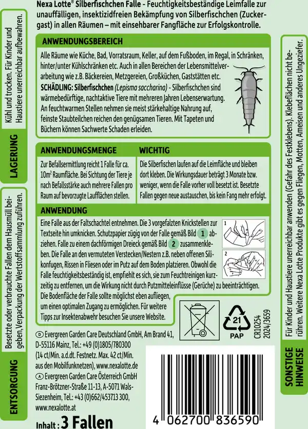 Bild 2 von Nexa Lotte Silberfischchen Falle