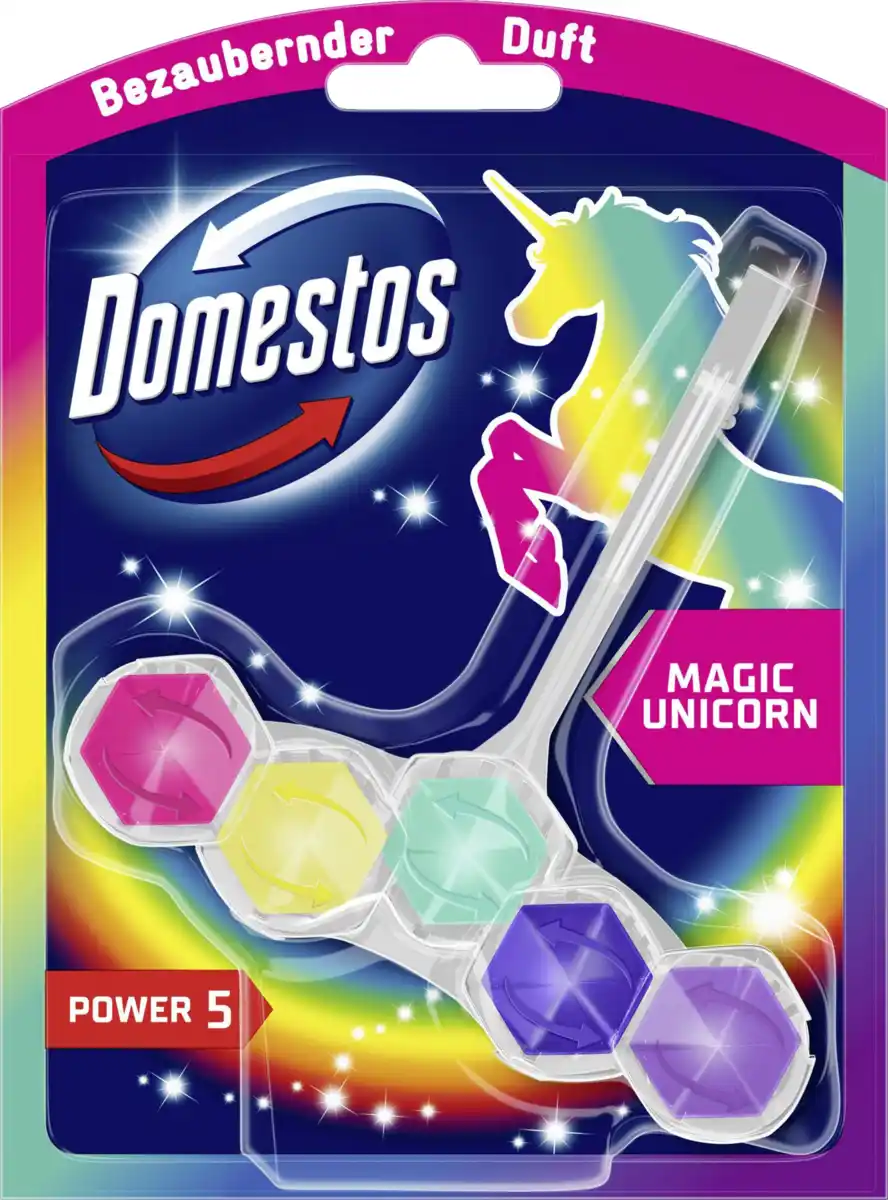 Bild 1 von Domestos Power 5 WC-Stein Magic Unicorn, 50 g
