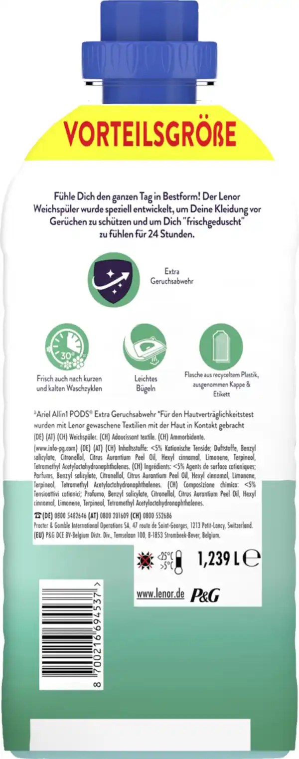 Bild 4 von Lenor Weichspüler Konzentrat Ariel Freshness Guard Flasche 59 WL