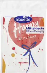 alouette Mitteldecke Happy Birthday