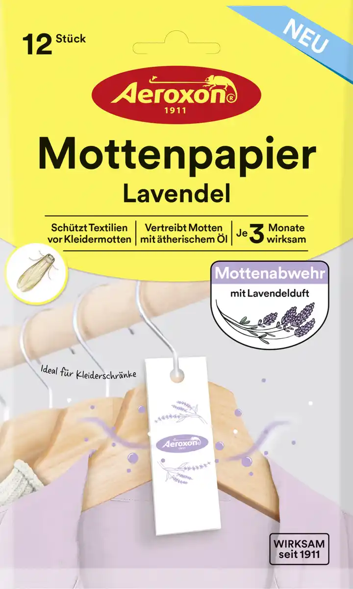 Bild 1 von Aeroxon Mottenpapier Lavendel
