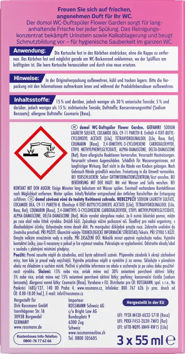 Bild 3 von domol WC-Duftspüler Flower Garden, 165 ml