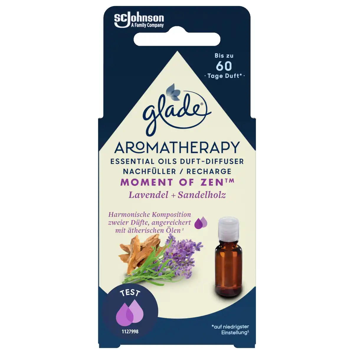 Bild 1 von Glade Aromatherapy Essential Oils Duft-Diffuser Nachfüller - Moment of Zen, 17,4 ml