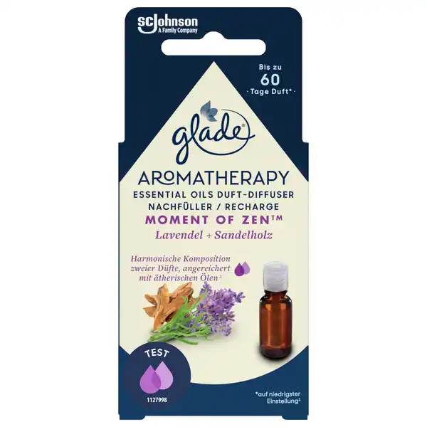 Bild 1 von Glade Aromatherapy Essential Oils Duft-Diffuser Nachfüller - Moment of Zen, 17,4 ml