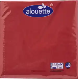 alouette Servietten rot