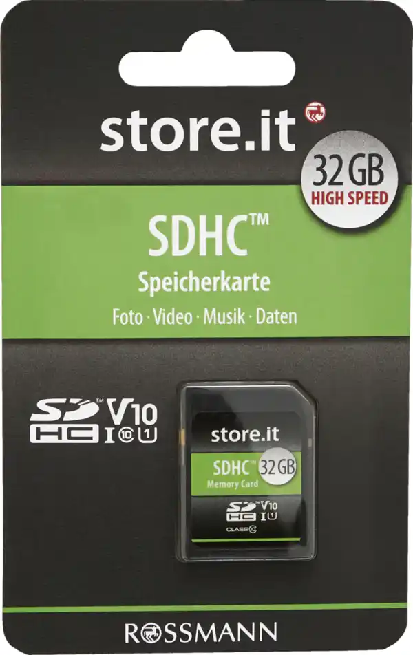 Bild 1 von store.it SDHC Speicherkarte 32GB