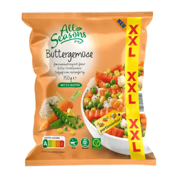 Bild 1 von ALL SEASONS Buttergemüse XXL 750g