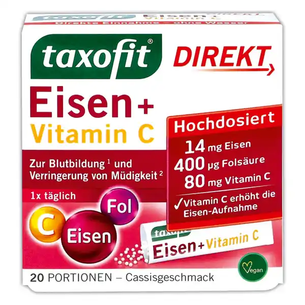 Bild 1 von Taxofit Eisen + Folsäure + Vitamin C Direkt