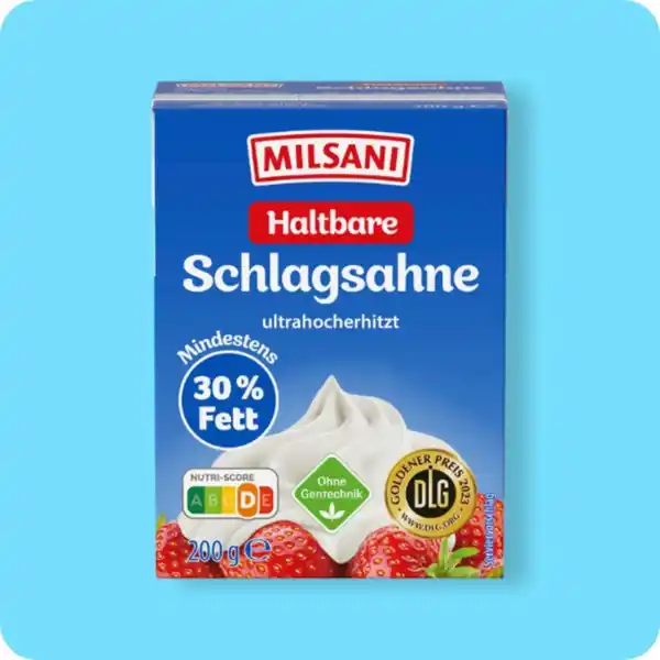 Bild 1 von MILSANI H-Schlagsahne, Mind. 30 % Fett