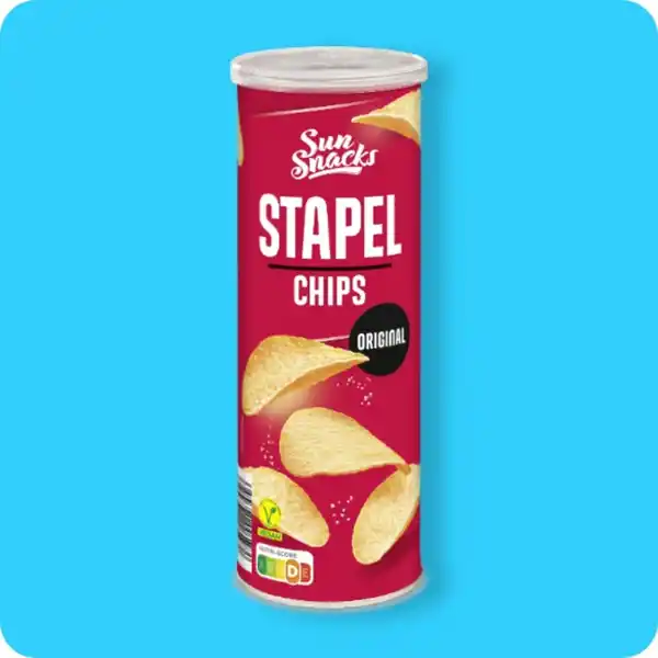 Bild 1 von SUN SNACKS Stapelchips, versch. Sorten