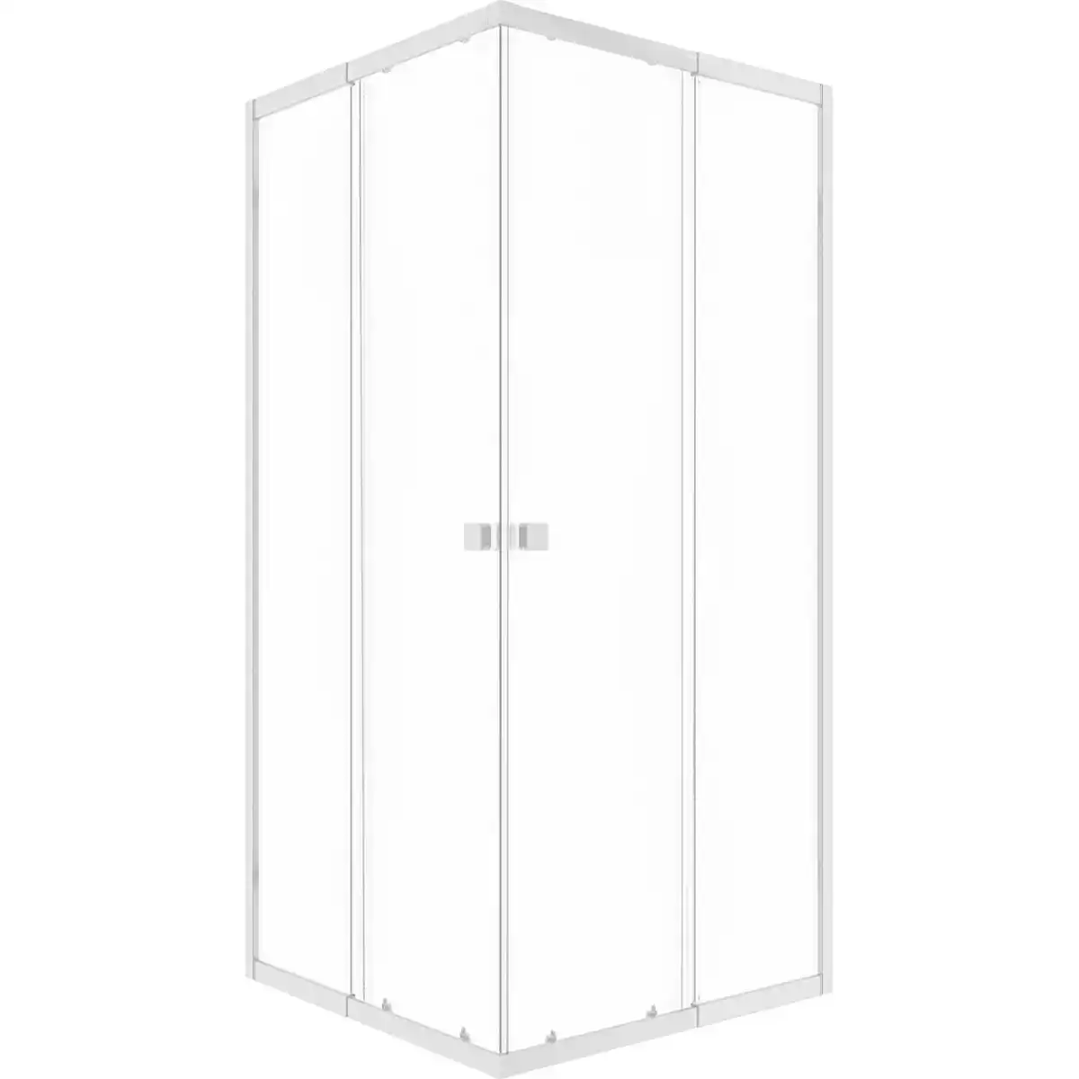 Bild 2 von baliv Duschkabine DUK-90.10E 77 cm - 90 cm Chrom