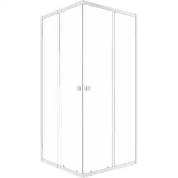 Bild 2 von baliv Duschkabine DUK-90.10E 77 cm - 90 cm Chrom