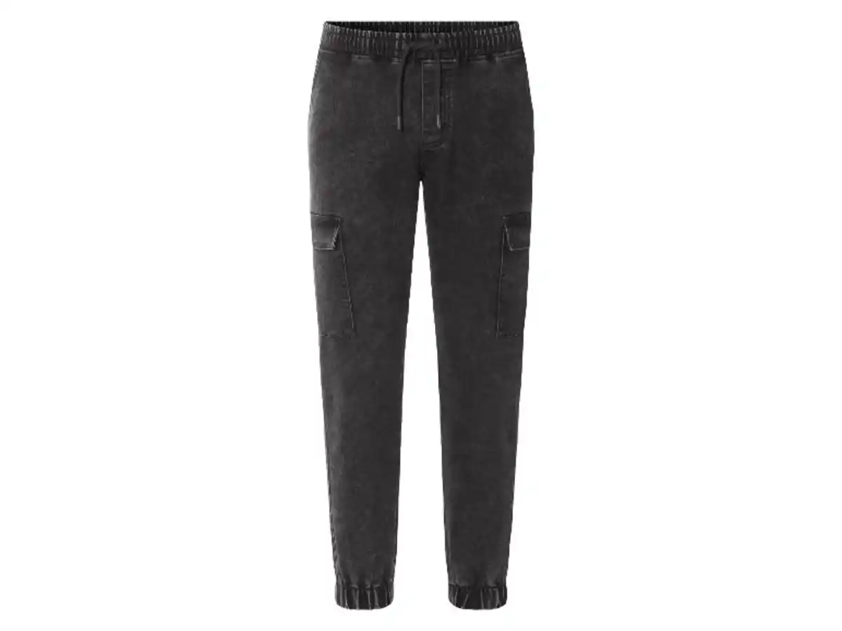 Bild 4 von LIVERGY® Herren Denim-Joggers, Relaxed Fit, normale Leibhöhe