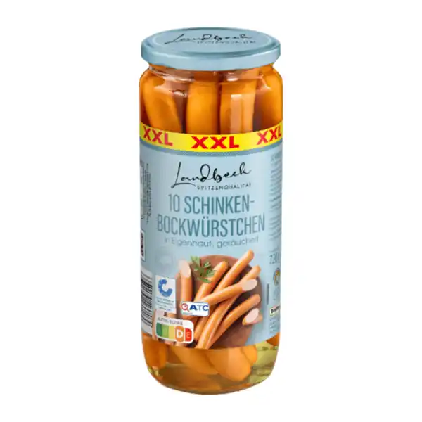 Bild 1 von LANDBECK Schinkenbockwurst XXL 1030g