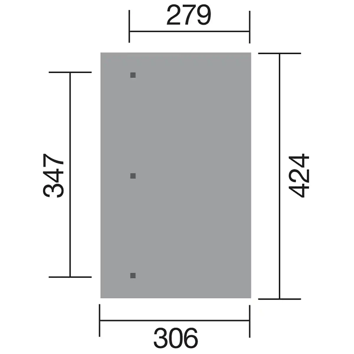 Bild 4 von Weka Terrassenüberdachung Holz Größe 3 mit 424 cm x 306 cm