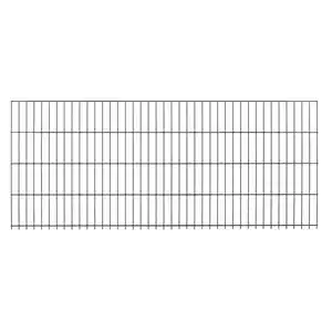 Doppelstabmattenzaun Metall 83 cm x 201 cm Anthrazit