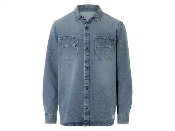 Bild 2 von LIVERGY® Herren Jeanshemd, mit leichtem Washed-Effekt