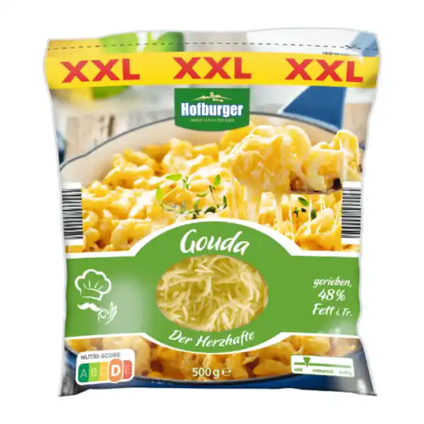 Bild 1 von HOFBURGER Reibekäse XXL 500g