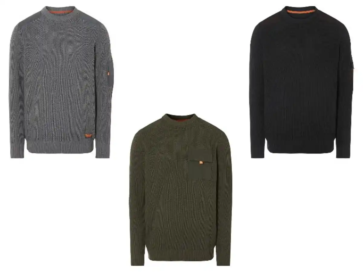 Bild 1 von LIVERGY® Herren Strickpullover mit Schulterpatches