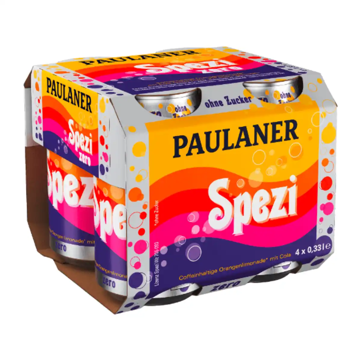 Bild 1 von PAULANER Spezi Zero 4x0,33Liter in der Dose