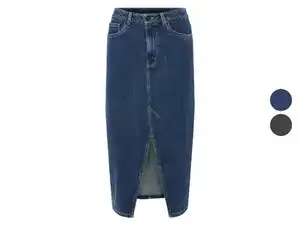 esmara® Damen Jeansrock, in Midi-Länge