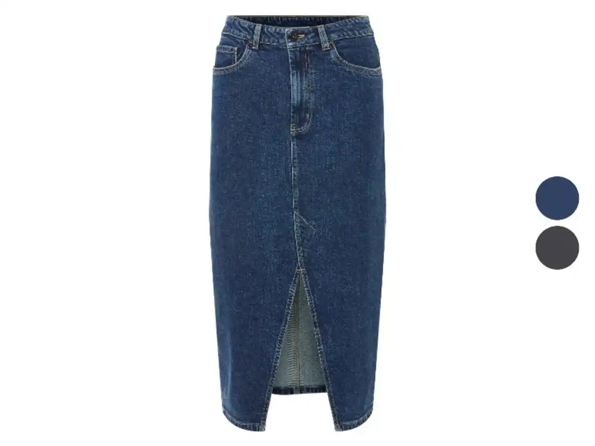 Bild 1 von esmara® Damen Jeansrock, in Midi-Länge