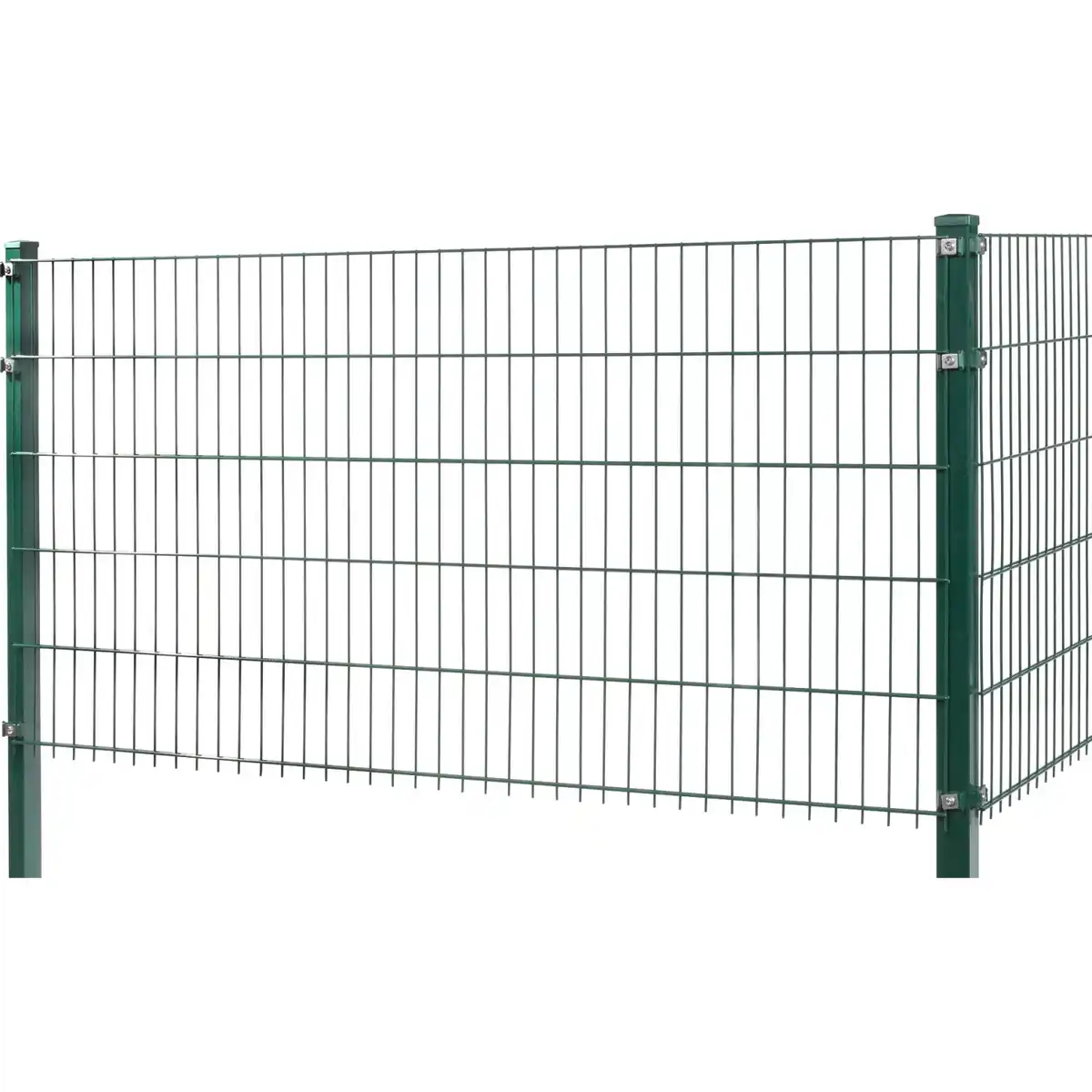 Bild 2 von Doppelstabmattenzaun Metall 83 cm x 201 cm Grün