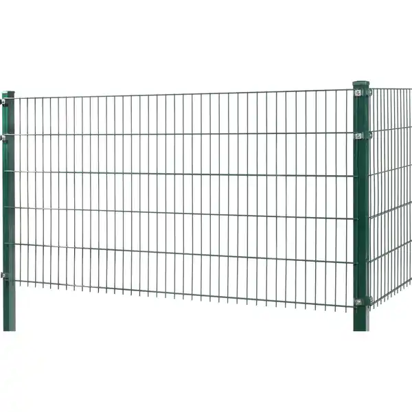 Bild 2 von Doppelstabmattenzaun Metall 83 cm x 201 cm Grün