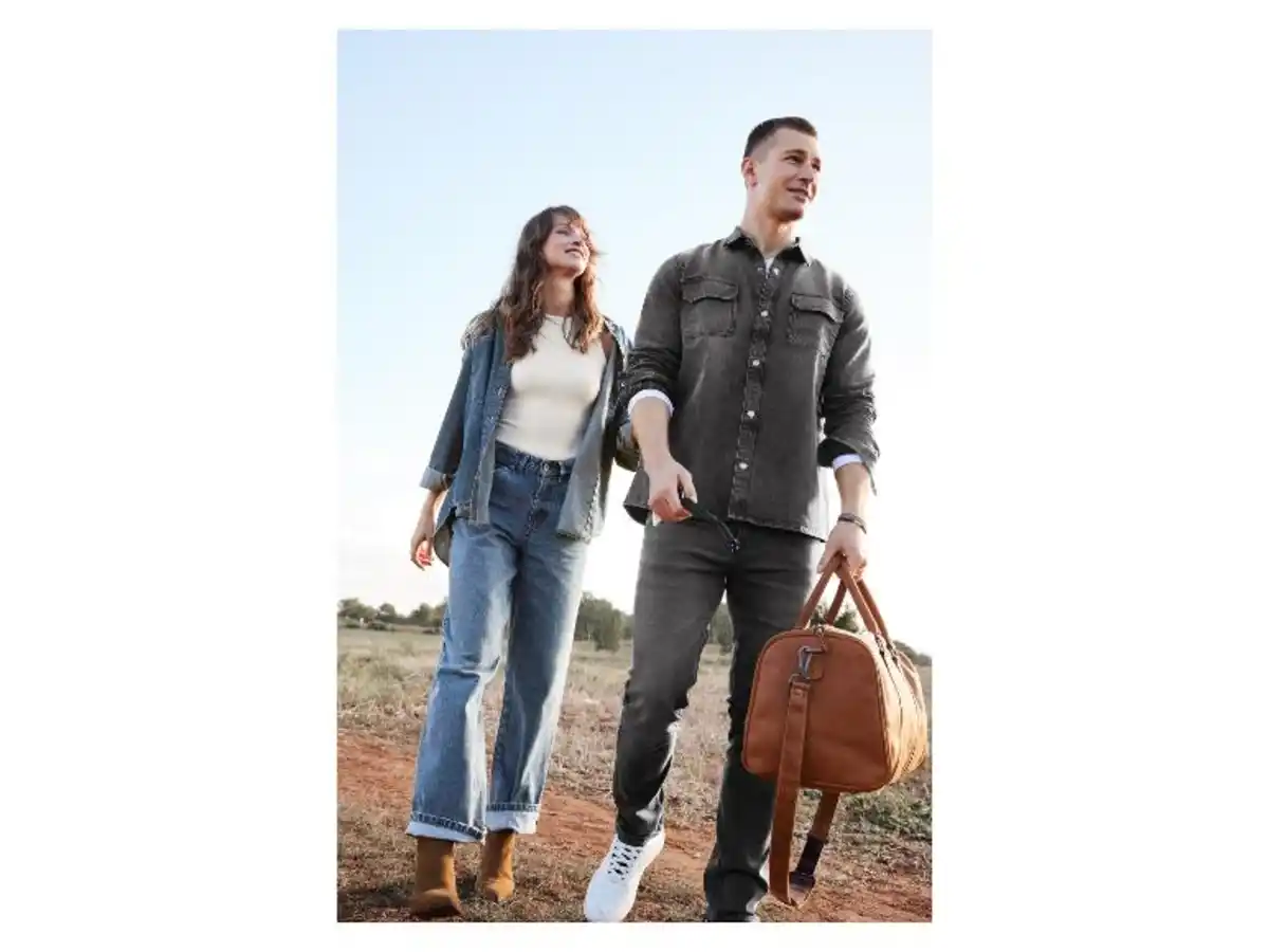 Bild 3 von esmara® Damen Jeans, Wide Leg, hohe Leibhöhe