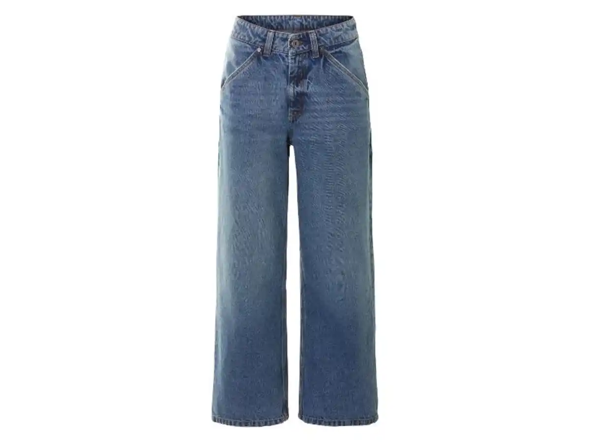 Bild 2 von esmara® Damen Jeans, Wide Leg, hohe Leibhöhe