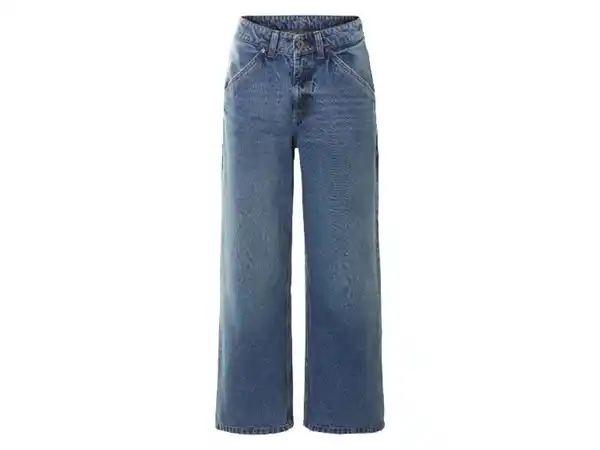 Bild 2 von esmara® Damen Jeans, Wide Leg, hohe Leibhöhe