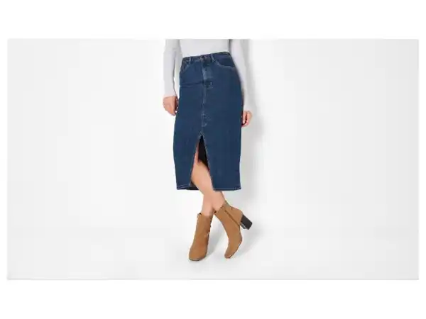 Bild 3 von esmara® Damen Jeansrock, in Midi-Länge