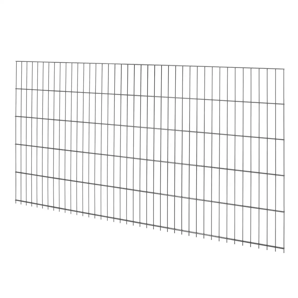 Bild 1 von Doppelstabmattenzaun Metall 103 cm x 201 cm Anthrazit