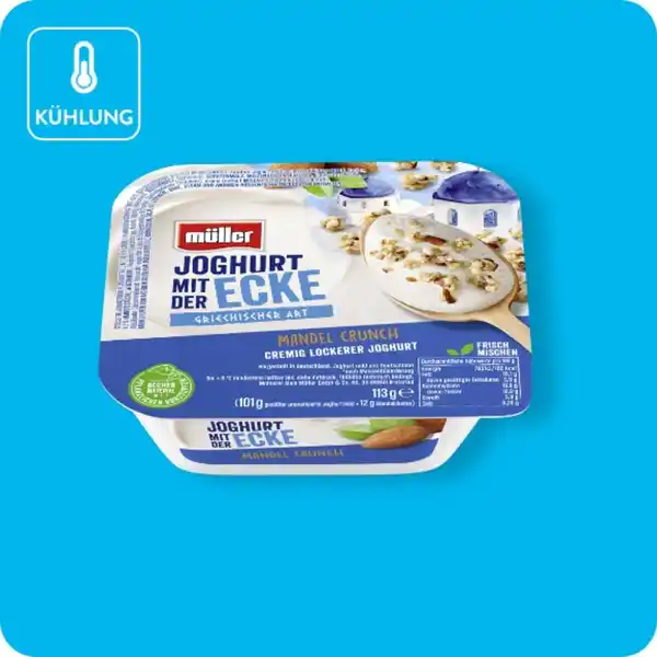 Bild 1 von MÜLLER®  Joghurt mit der Ecke, Mandel-Crunch