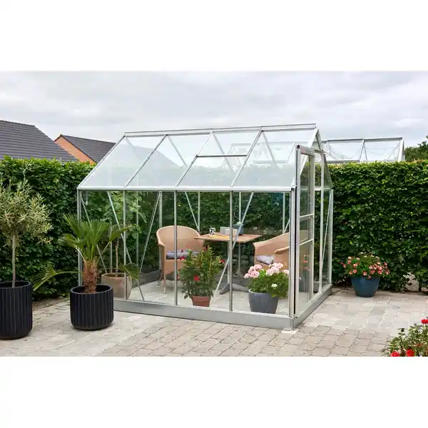 Bild 1 von Halls Gewächshaus Popular 86 mit 3 mm Sicherheitsglas Alu 5,0 m²