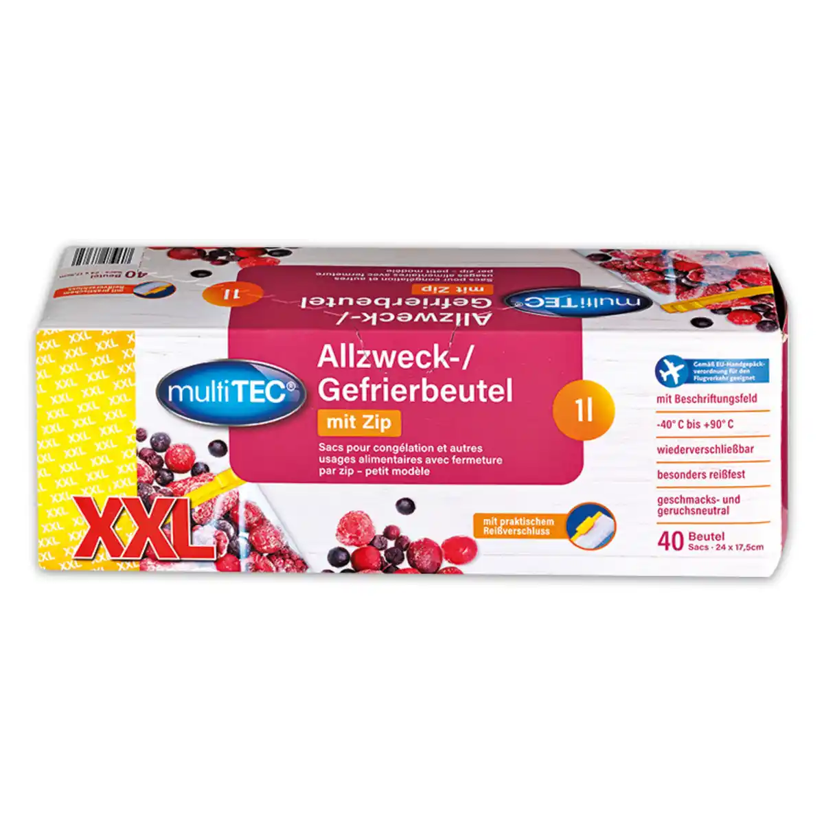 Bild 4 von Multitec Allzweck / Gefrierbeutel mit Zip XXL