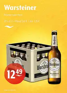 Warsteiner Pilsener oder Herb