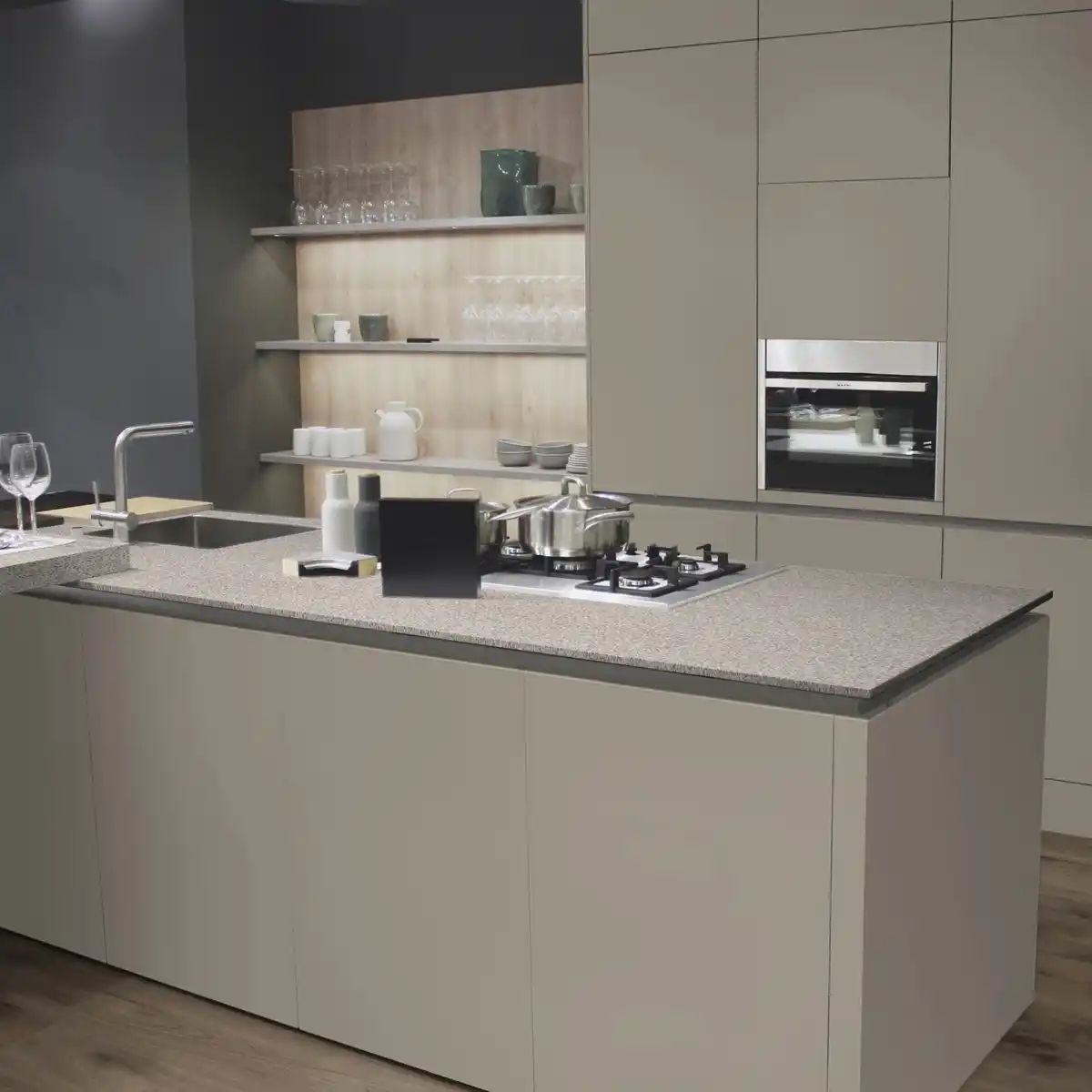 Bild 4 von Kaindl Arbeitsplatte Ravenna Grau 60 cm x 3,8 cm Meterware