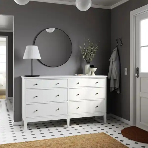 Bild 3 von IDANÄS Kommode mit 6 Schubladen, weiß 162x95 cm