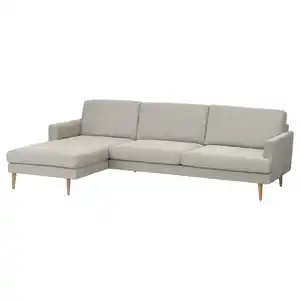 GRILLSTORP / SMEDSTORP 4er-Sofa mit Récamiere links