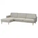 Bild 1 von GRILLSTORP / SMEDSTORP 4er-Sofa mit Récamiere links