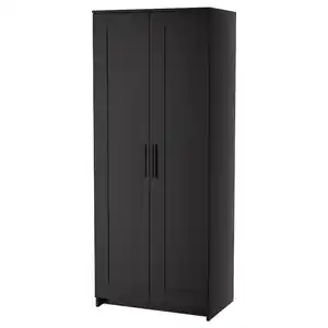 BRIMNES Kleiderschrank 2-türig, schwarz 78x190 cm