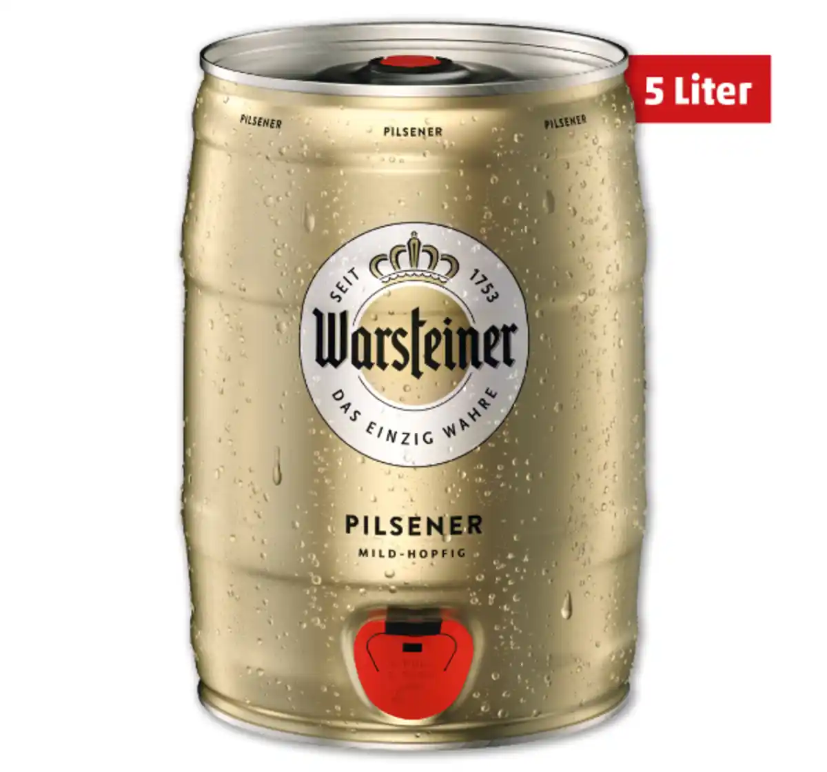 Bild 1 von WAR­STEINER Premium Pilsener 5 Liter Partyfass