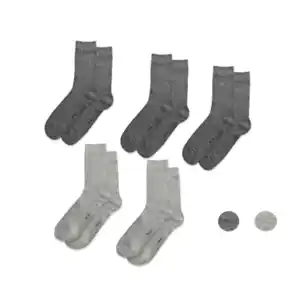 Socken, grau, 43/46, 5er Set