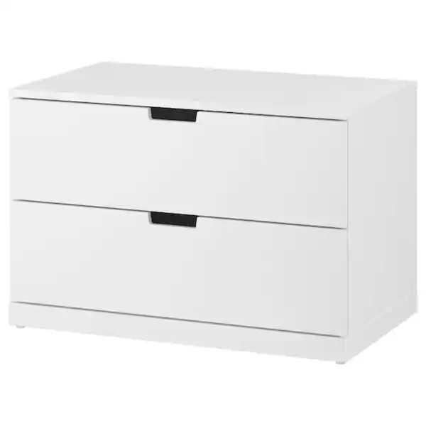Bild 1 von NORDLI Kommode mit 2 Schubladen, weiß 80x54 cm