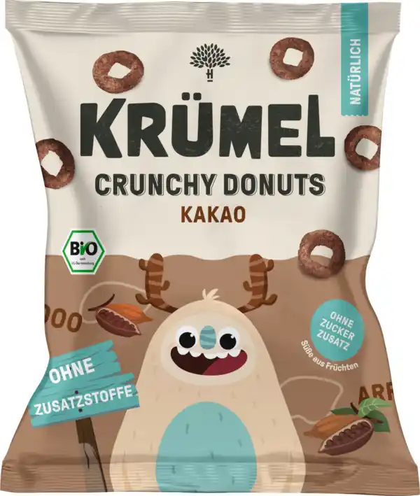 Bild 1 von KRÜMEL Kindersnack Crunchy Donuts Kakao, ab 3 Jahren